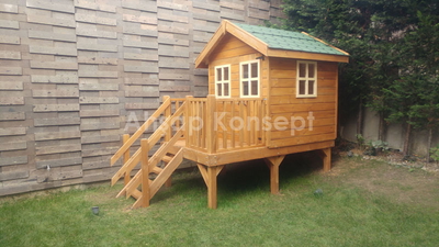 KISIKLI KAHVE RENK ÇOCUK EVİ